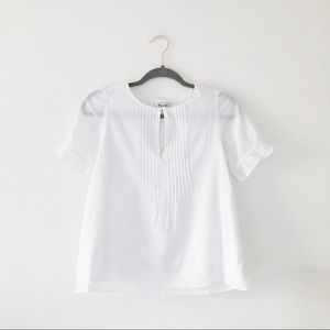 Madewell Embroidered Pintuck Top